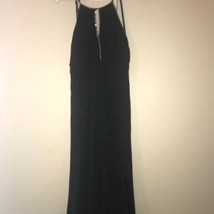 Floor-Length Open Back Prom Dress